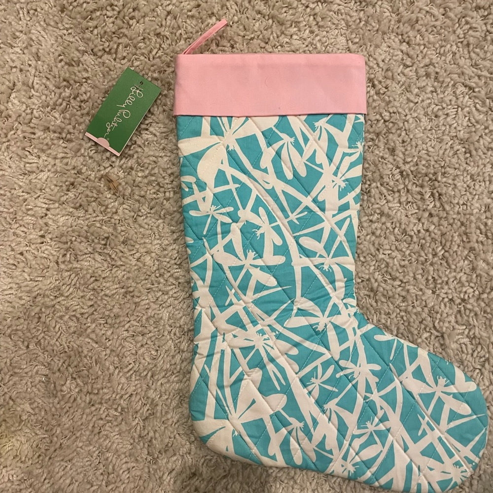NWT Lilly Pulitzer Christmas stocking.